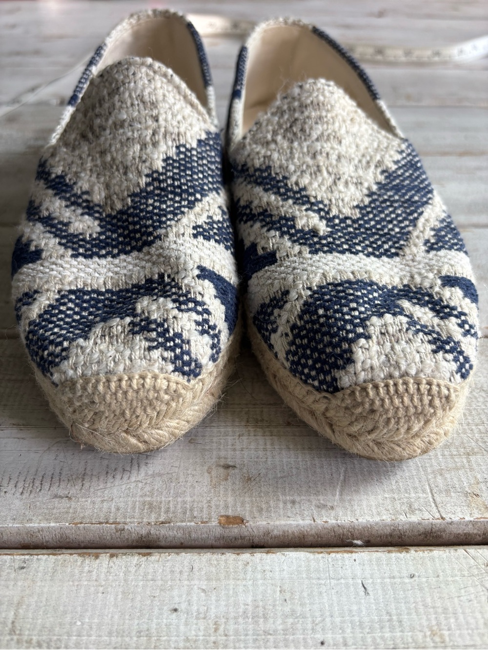 Stubbs & Wootton Palm Beach Espadrille Flats Blue Ivory EU 36 Spain